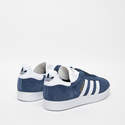 GAZELLE BLU/BIANCO SNEAKERS UNISEX IN PELLE