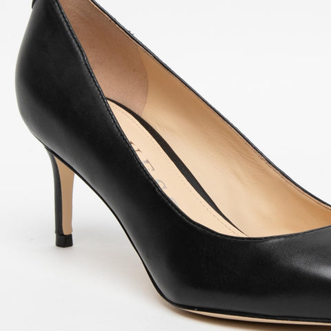 DECOLLETE DONNA NERO IN PELLE