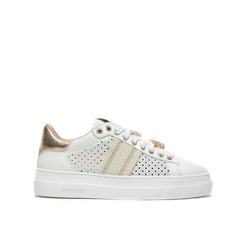 898-D BIANCO SNEAKERS DONNA IN PELLE