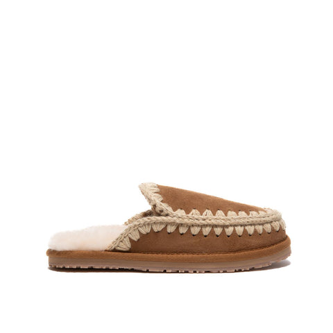 SUEDE SLIPPER COG SABOT DONNA IN PELLE