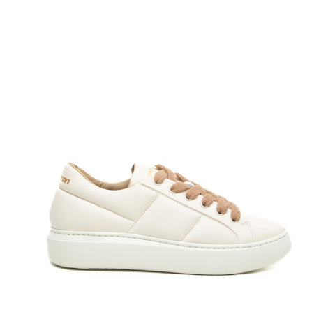 210-D CREAM SNEAKERS DONNA IN PELLE
