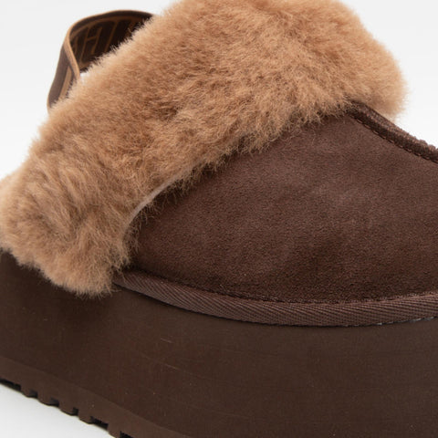FUNKETTE BURNT CEDAR SABOT DONNA IN PELLE
