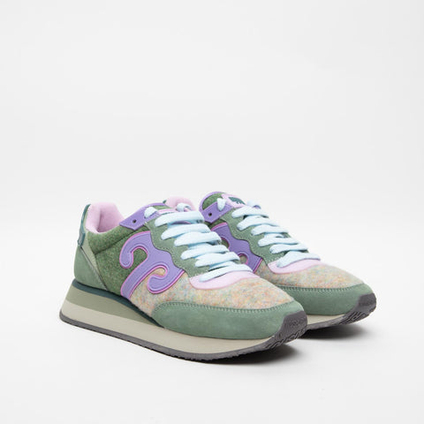 MASTER WOOL MW02 SNEAKERS DONNA IN PELLE  E TESSUTO