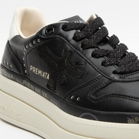 MICOL BLACK 7014 SNEAKERS DONNA IN PELLE